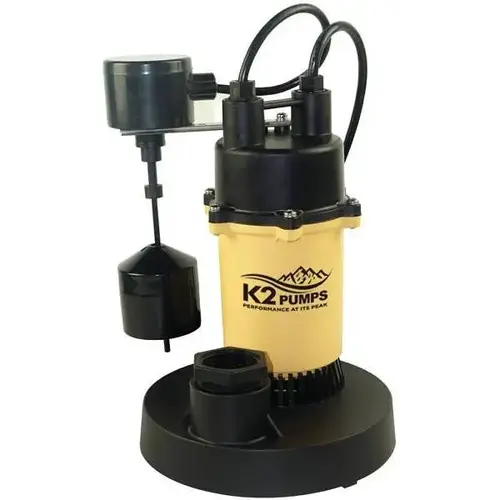 1/4 HP Submersible Thermoplastic Sump Pump