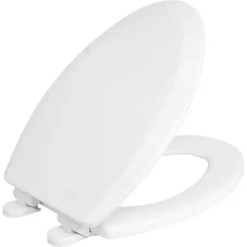 Centocore Elongated Closed Front Toilet Seat with Safety Close in Crane White Centocore Elongated Closed Front Toilet Seat with Safety Close in Crane White