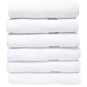 BOKSER HOME BH70109 25 In. X 54 In. White Bath Towel