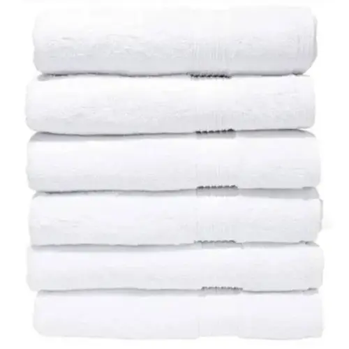 25 In. X 54 In. White Bath Towel