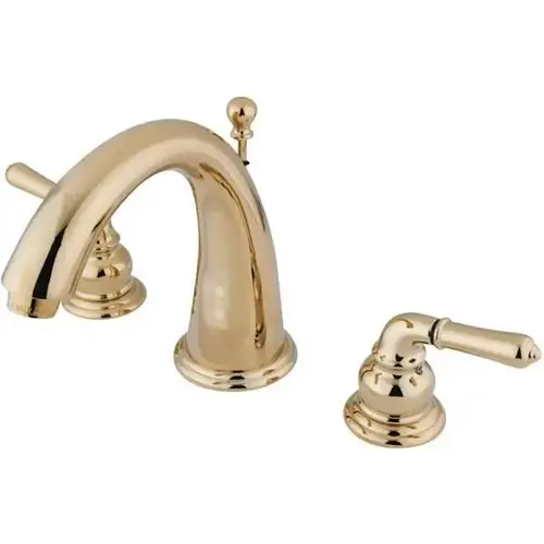Naples 8 in. Widespread 2-Handle Bathroom Faucet in Polished Brass Naples 8 in. Widespread 2-Handle Bathroom Faucet in Polished Brass
