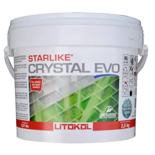 Starlike Crystal Evo 700 5.5 Lb. Translucent Glass Tile Grout Starlike Crystal Evo 700 5.5 Lb. Translucent Glass Tile Grout