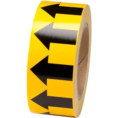 Arrow Tape 2" W X 30 Yd L Black On Yellow Arrow Tape 2" W X 30 Yd L Black On Yellow
