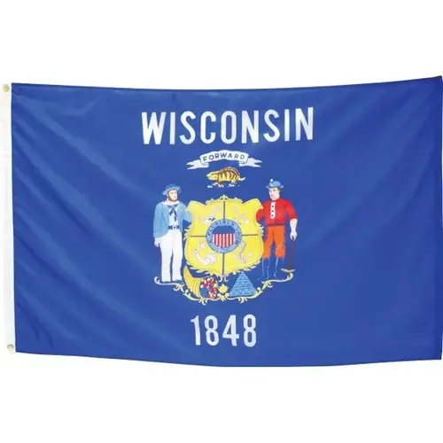 State Flag Wisconsin 5 ft X 3 ft State Flag Wisconsin 5 ft X 3 ft