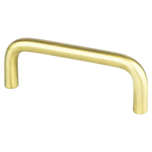 Advantage Wire Pulls 3 inch CC Satin Brass Steel Pull Advantage Wire Pulls 3 inch CC Satin Brass Steel Pull