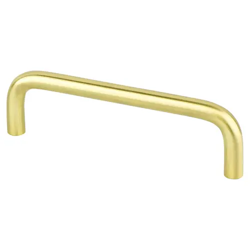 Advantage Wire Pulls 4 inch CC Satin Brass Steel Pull Advantage Wire Pulls 4 inch CC Satin Brass Steel Pull