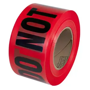 RADNOR 64055723 Red 2 Mil "danger Do Not Enter" Barricade Tape 3" X 1000 ft