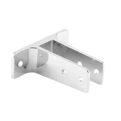 Two Ear Wall Bracket, For 1 In. Panels, Zinc Alloy, Chrm Two Ear Wall Bracket, For 1 In. Panels, Zinc Alloy, Chrm