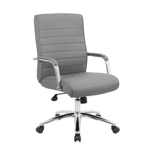 Modern Conference Chair, Grey Chrome Modern Conference Chair, Grey Chrome