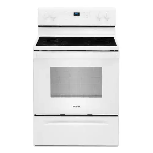 30 In. 5.3 Cu. Ft. Smooth Electric Freestanding Range, Manual Clean, White 30 In. 5.3 Cu. Ft. Smooth Electric Freestanding Range, Manual Clean, White