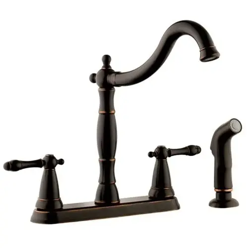 Oakmont 2-Handle Kitchen Faucet, Spray, Oil-Rubbed Bronze, 1.8 Gpm Oakmont 2-Handle Kitchen Faucet, Spray, Oil-Rubbed Bronze, 1.8 Gpm