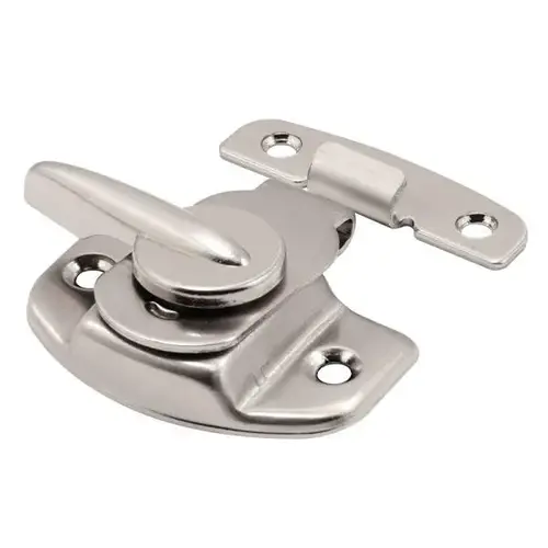 Sash Lock, 1-1/2 In. And 1-7/8 In. Hole Centers, Stl, Stn Nkl Satin Nickel