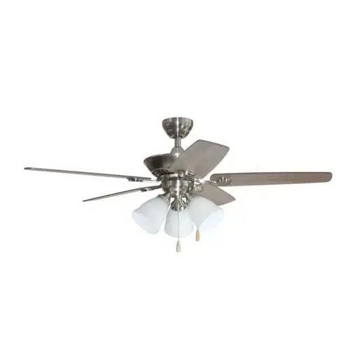 48 In. Led Ceiling Fan W/ Light (Silver)
