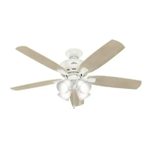 Amberlin 52 In. 5-Blade Led Ceiling Fan W/ Light (White) Amberlin 52 In. 5-Blade Led Ceiling Fan W/ Light (White)