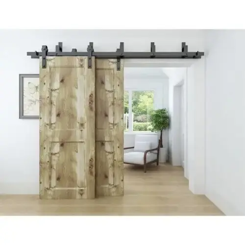 Barn Door Black 6 Ft. By Pass Kit