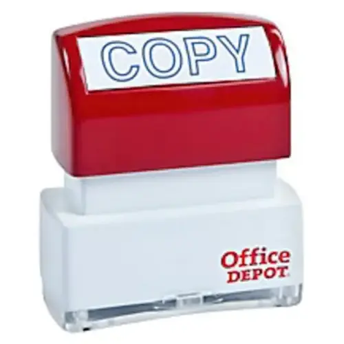 Pre Inked "Copy" Message Stamp, Blue