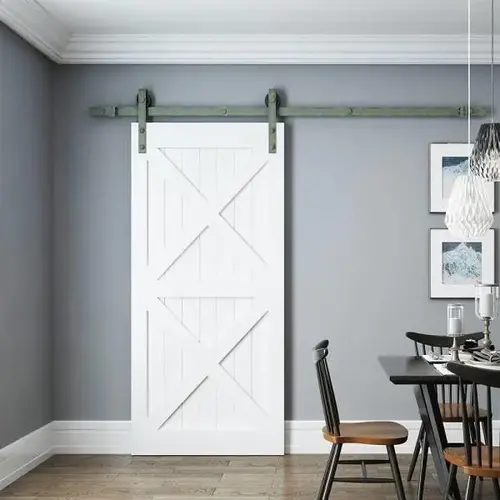 Barn Door 1000 Series 6 Ft Green Patina, Standard Barn Door 1000 Series 6 Ft Green Patina, Standard