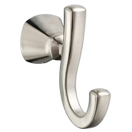 Edgemere Single Robe Hook, Brushed Nickel Finish Edgemere Single Robe Hook, Brushed Nickel Finish