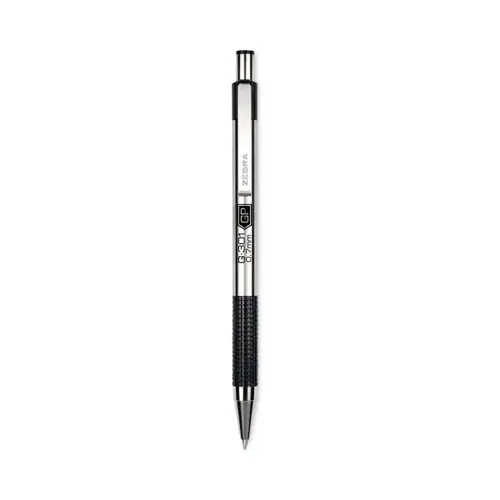 G-301 Gel Pen Medium 0.7 Mm Black Ink Stainless Steel/Black Barrel