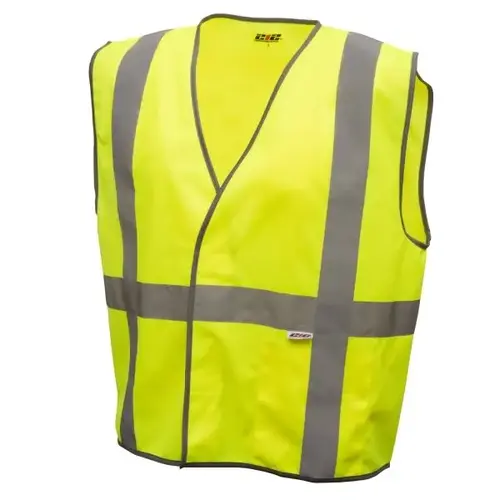 Safety Vest Hi Viz Yellow Single Pack Inner Pocket Ansi 2 Small Safety Vest Hi Viz Yellow Single Pack Inner Pocket Ansi 2 Small