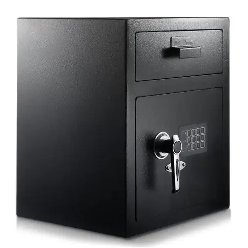 1.1 Cu. Ft. Steel Digital Depository Safe W/Digital Keypad Black