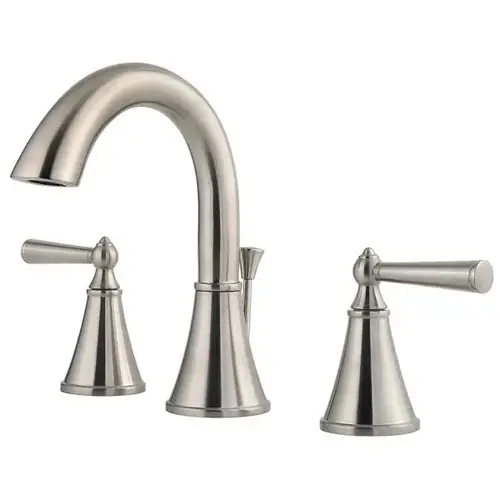 Saxton 2-Handle 8" Widespread Bathroom Faucet, Brushed Nickel Saxton 2-Handle 8" Widespread Bathroom Faucet, Brushed Nickel