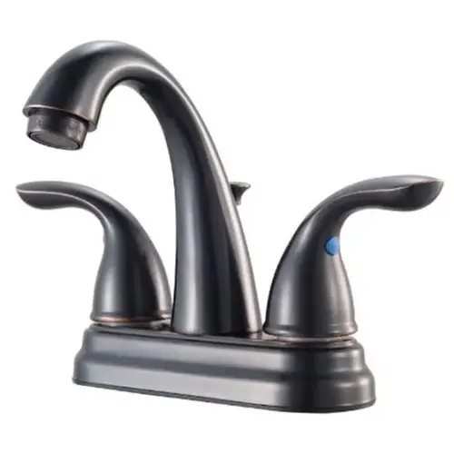 Pfirst Series 2-Handle Centerset Bathroom Faucet, Tuscan Bronze