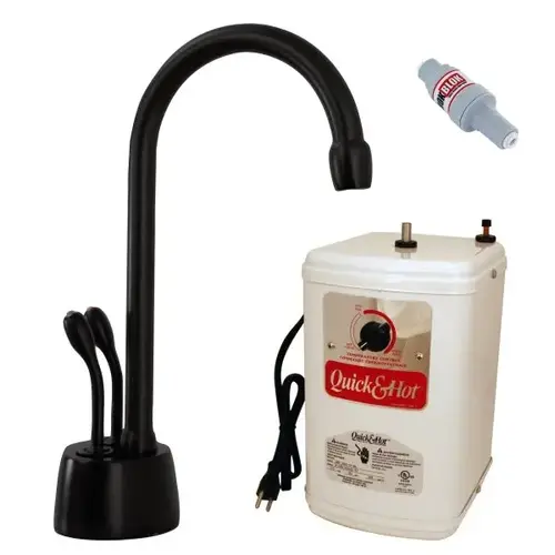 2-Handle Instant Hot And Cold Water Dispenser And Tank Matte Black 2-Handle Instant Hot And Cold Water Dispenser And Tank Matte Black