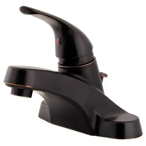 Pfirst Series Single Control 4" Centerset Bathroom Faucet Tuscan Bronze