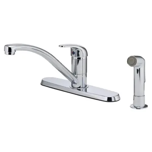Series 1-Handle Kitchen Faucet With Side Spray, Polished Chrome Series 1-Handle Kitchen Faucet With Side Spray, Polished Chrome