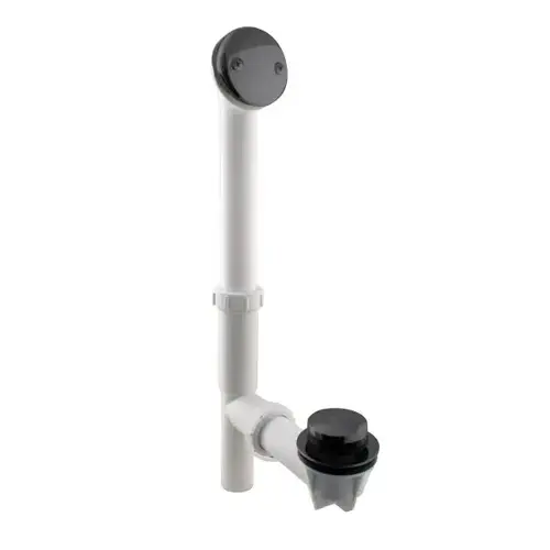 White 1-1/2 " Tubular Tip Toe Bath Waste Drain Kit Matte Black White 1-1/2 " Tubular Tip Toe Bath Waste Drain Kit Matte Black
