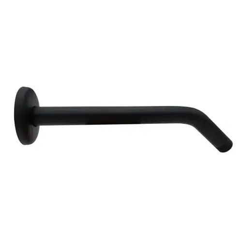 10" Shower Arm With Flange In Matte Black 10" Shower Arm With Flange In Matte Black