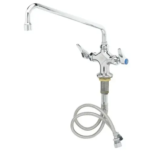 Double Pantry Faucet, 8.67 Gpm, Polished Chrome