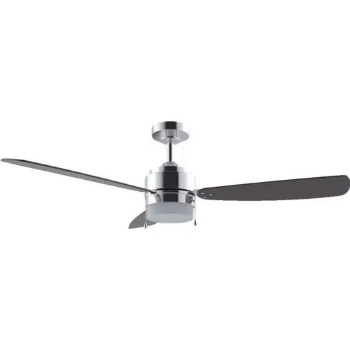 Ausmus 52 In. 3-Blade LED Ceiling Fan With Light (Brown)
