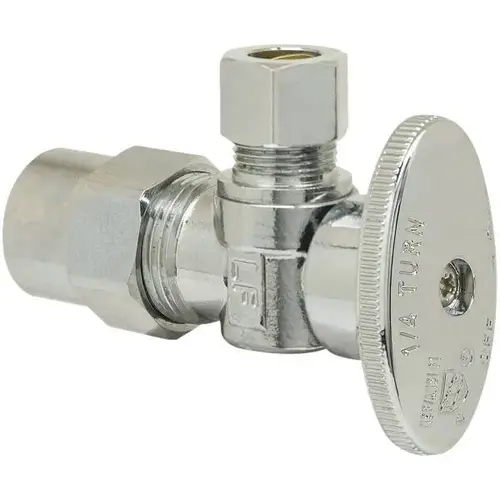 1/2 In Nominal Cpvc X 3/8 In Od Compression 1/4 In Turn Angle Stop