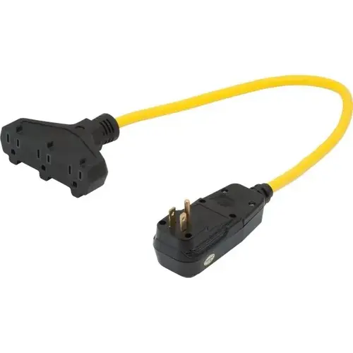 Shock Safe Sjtw 5 Amp Extra Heavy-Duty Triple Tap Adapter W/ Gfci Plug