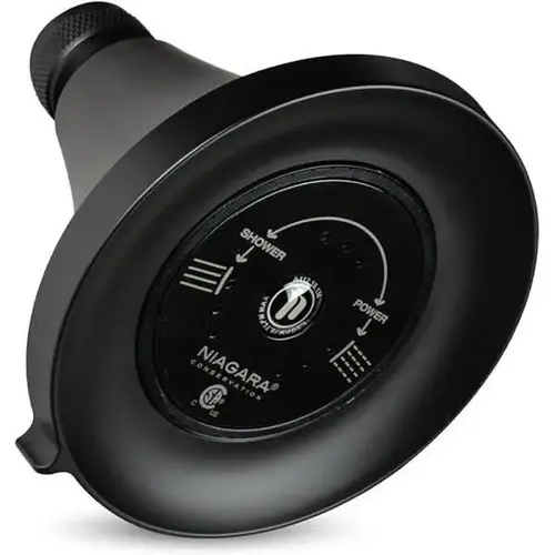 Earth Luxe 3 Sprays 1.5 GPM Fixed Mount Showerhead In Matte Black