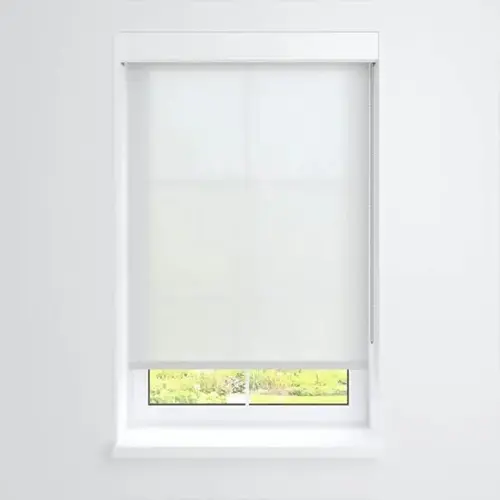 Manual Roller Shade For Windows 12"-24"W X 84"H 5% Chalk Manual Roller Shade For Windows 12"-24"W X 84"H 5% Chalk