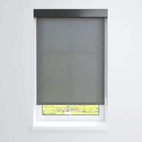 Manual Roller Shade For Windows 48"-60"W X 60"H 1% Charcoal Iron Grey Manual Roller Shade For Windows 48"-60"W X 60"H 1% Charcoal Iron Grey