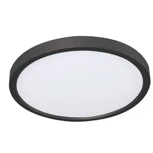 AFX EGRF08LAJD3BK Edge Round 8 In. LED Flush Mount Black 277v, 27/30/35/40/50k