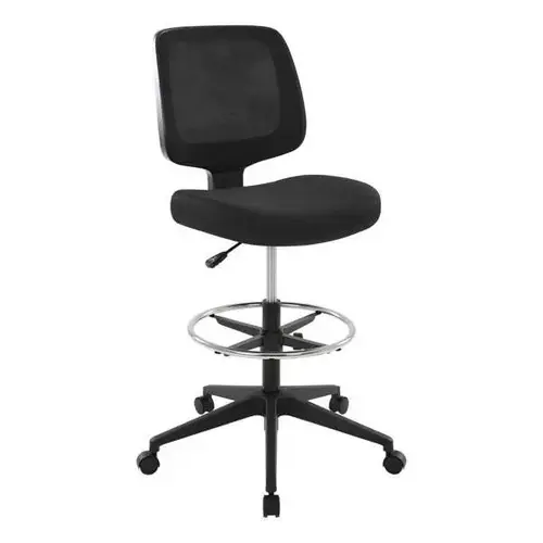 Laristo Mesh/Fabric Mid-Back Drafting Chair Black Bifma Compliant Laristo Mesh/Fabric Mid-Back Drafting Chair Black Bifma Compliant