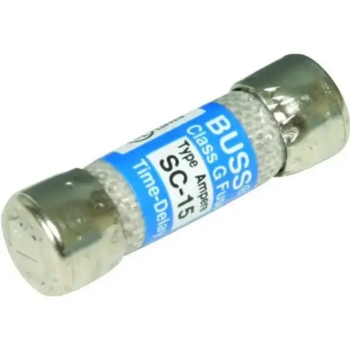 15 Amp 600 Volt Class G Time-Delay Cartridge Fuse