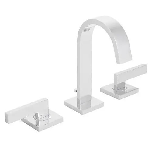 Lura Widespread Lever Handles Polished Chrome