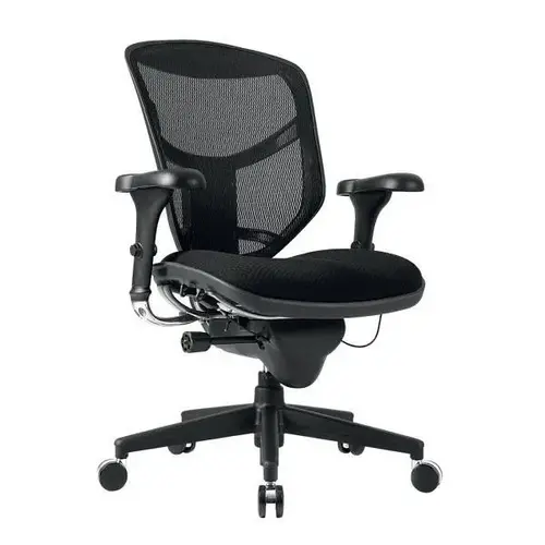 Quantum 9000 Series Ergonomic Mesh/Premium Fabric Black Bifma Compliant
