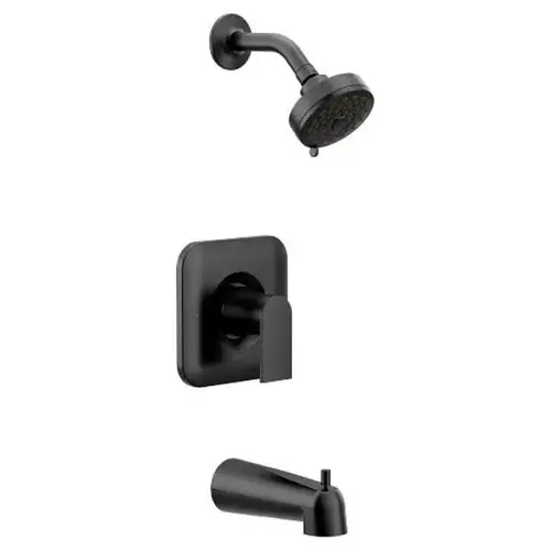 Genta Tub Shower Trim Posi-Temp Eco Performance In Matte Black Genta Tub Shower Trim Posi-Temp Eco Performance In Matte Black