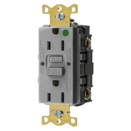 Wiring Autoguard 15a 125v Com Hospital Grade Tr/Wr Gfci Recp Gray Wiring Autoguard 15a 125v Com Hospital Grade Tr/Wr Gfci Recp Gray