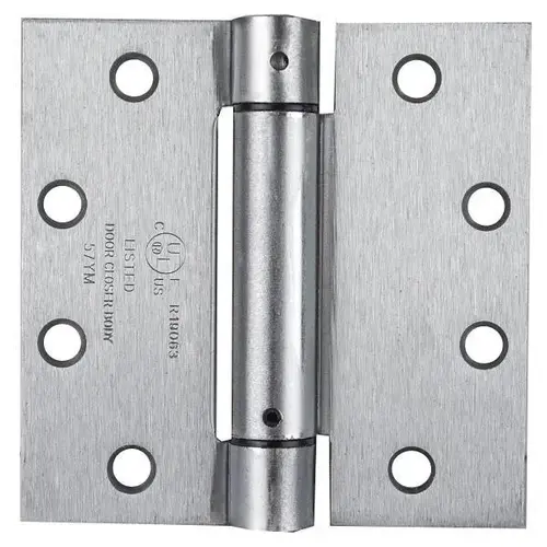 4.5 In. X 4.5 In. Steel Spring Hinge (Polished Chrome) 4.5 In. X 4.5 In. Steel Spring Hinge (Polished Chrome)