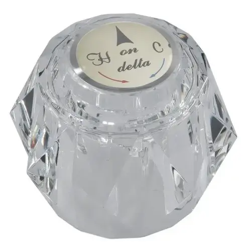 Handle, Single, Clear, With Button And Screw, Delta #rp2389 Handle, Single, Clear, With Button And Screw, Delta #rp2389