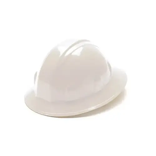 -Sl Series Full Brim Hard Hat-4 Pt Ratchet-White -Sl Series Full Brim Hard Hat-4 Pt Ratchet-White