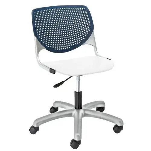 Kool Computer Chair, Navy Back, White Seat Kool Computer Chair, Navy Back, White Seat